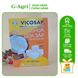 Sữa Chua Dừa Sáp Sấy Khô Giòn Tan Vicosap [Hộp 25g]