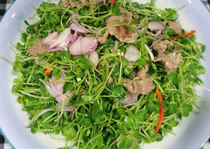 GỎI BÒ RAU MẦM