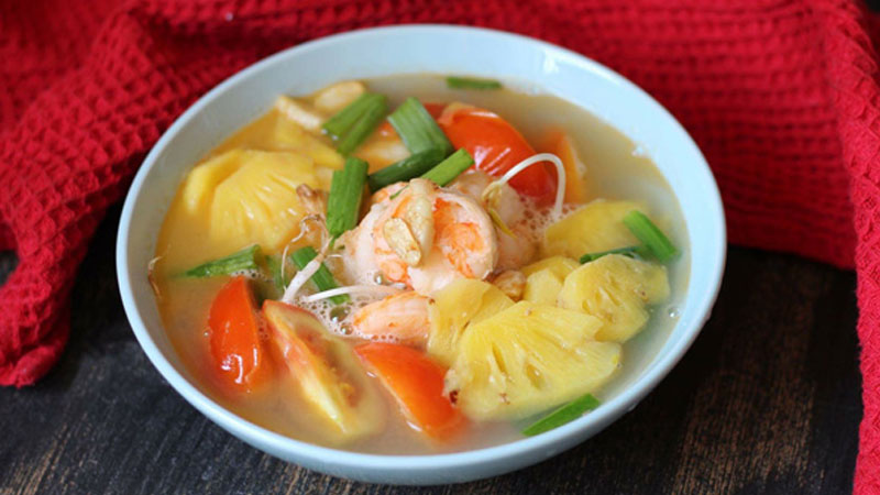 CÀ CHUA, GIÁ, KHÓM NẤU CANH CHUA TÔM