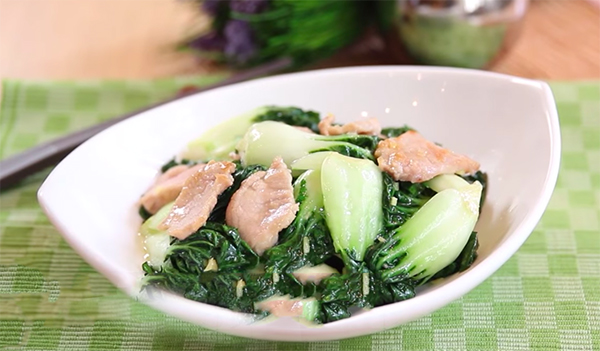 CẢI THÌA XÀO THỊT