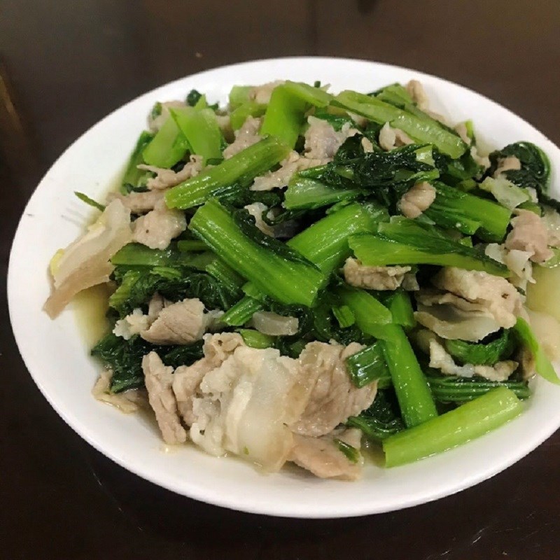 CẢI BẸ XANH XÀO THỊT