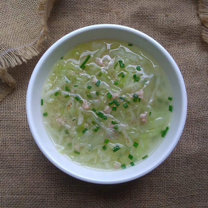 BẮP CẢI TRÁI TIM NẤU CANH THỊT BẰM