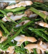 ỐC MÓNG TAY XÀO RAU MUỐNG