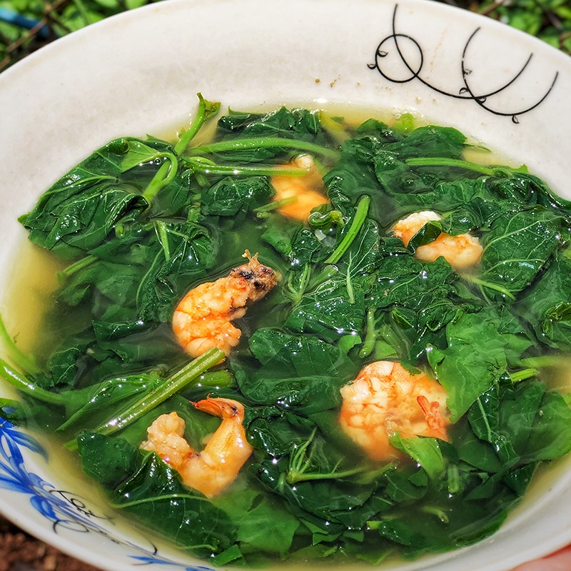 RAU LANG NẤU TÔM