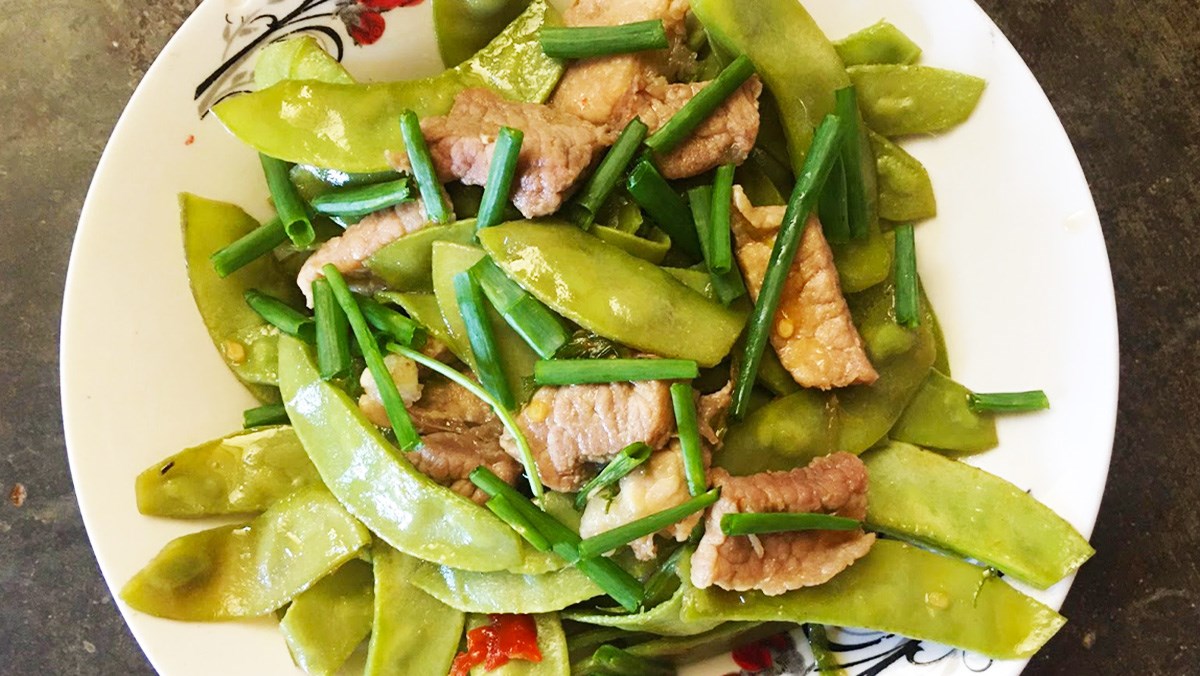 ĐẬU VÁN XÀO THỊT