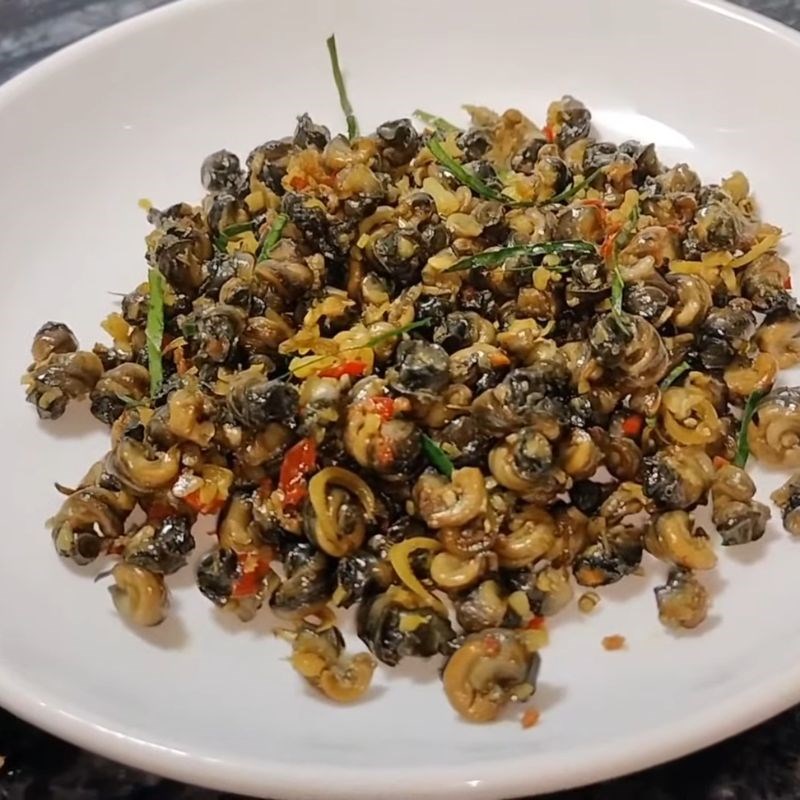 ỐC VẶN XÀO SẢ ỚT