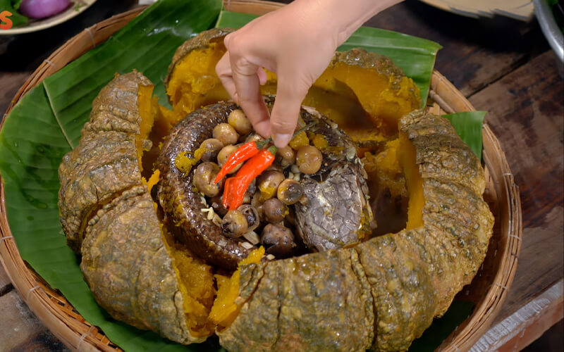 CÁ LÓC HẤP BÍ ĐỎ