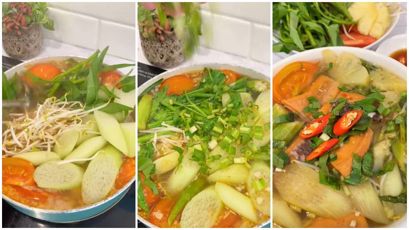 CANH CHUA KHÔ CÁ LÓC