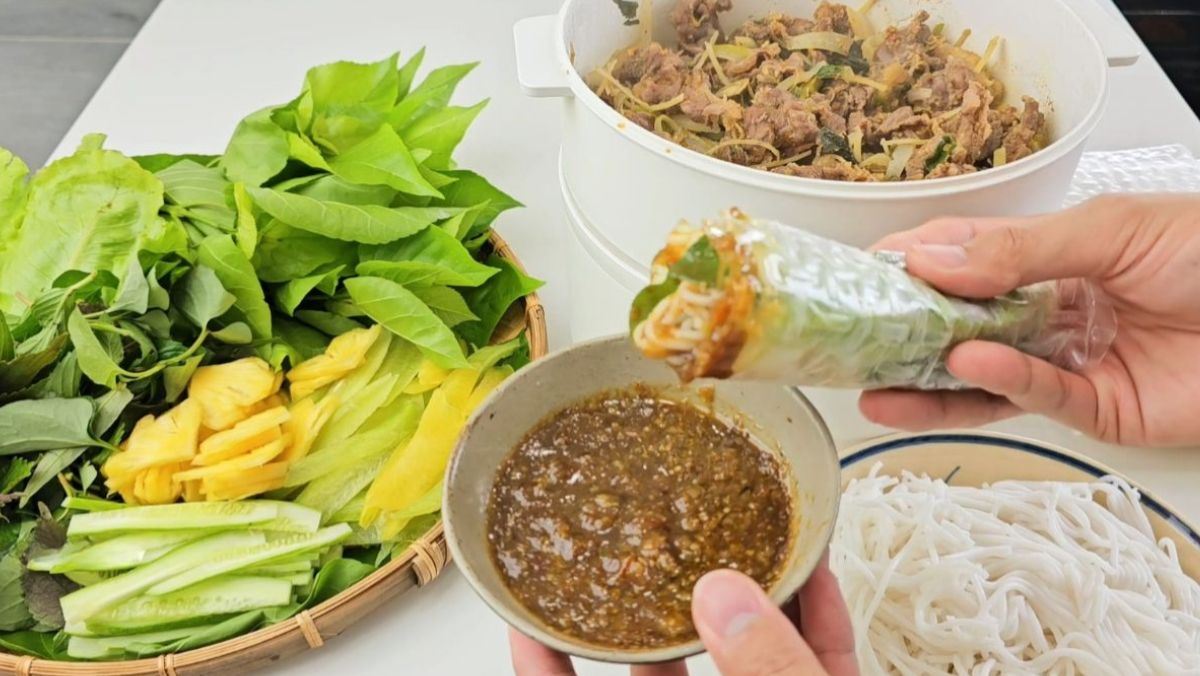 BẮP BÒ CUỐN BÁNH TRÁNG