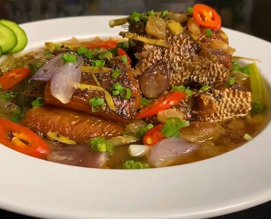 MẮM CÁ LÓC CHƯNG TÓP MỠ